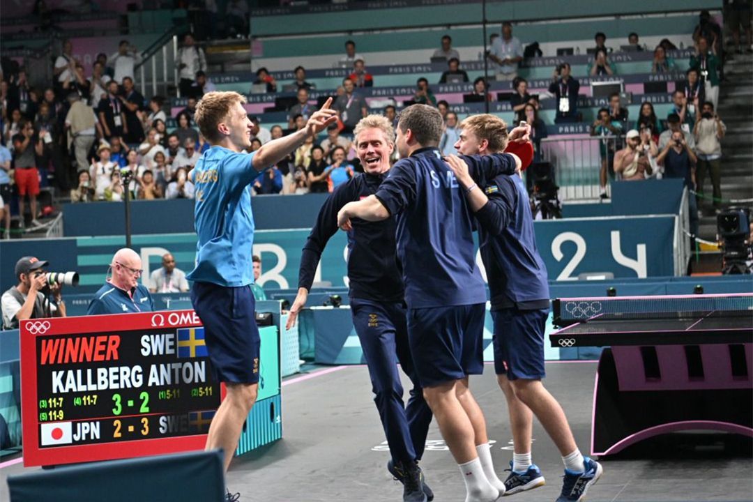 德国乒乓球队爆冷瑞典乒乓球队，奥恰洛夫绝境逆转